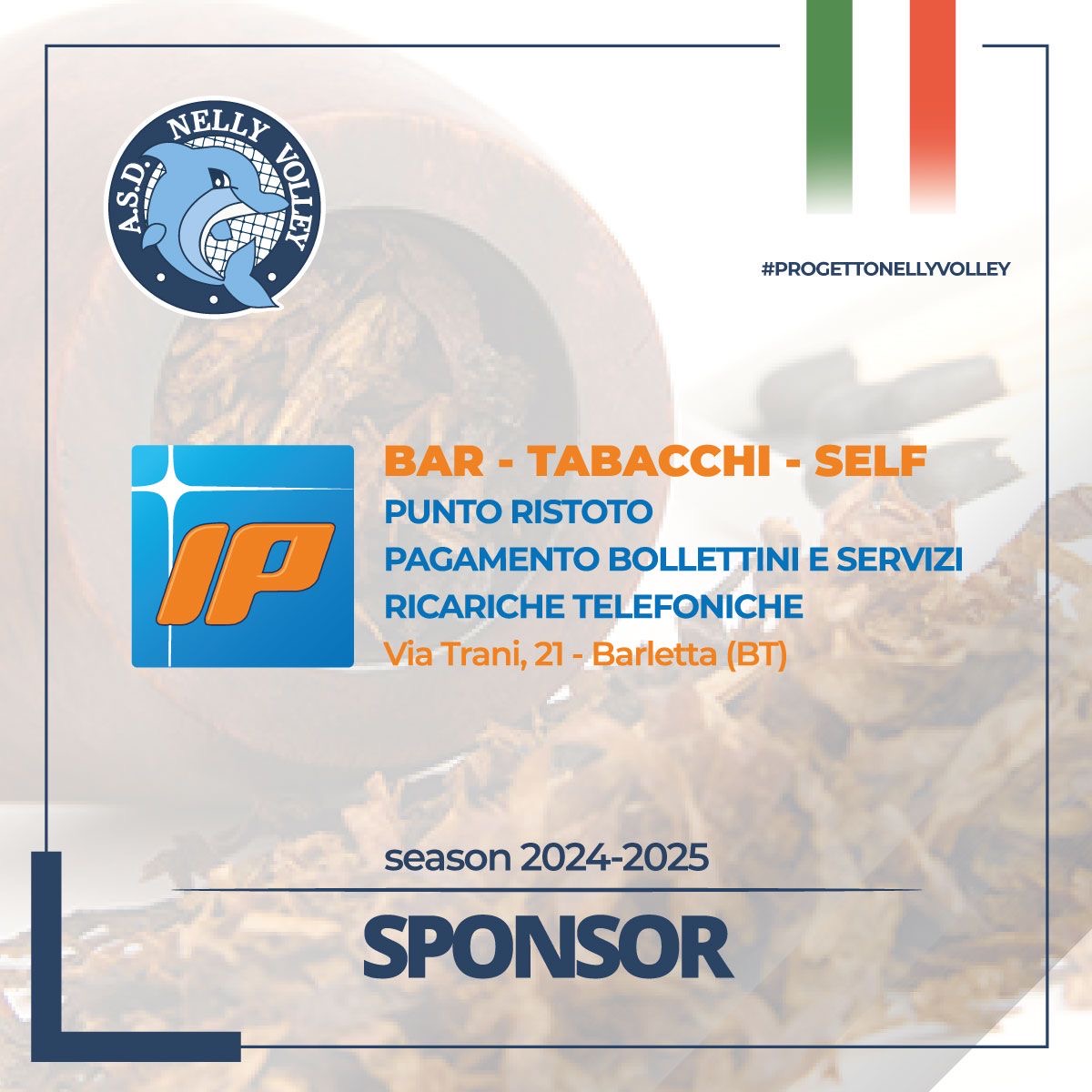 IP BAR TABACCHI SELF, SPONSOR DELLA NELLY VOLLEY